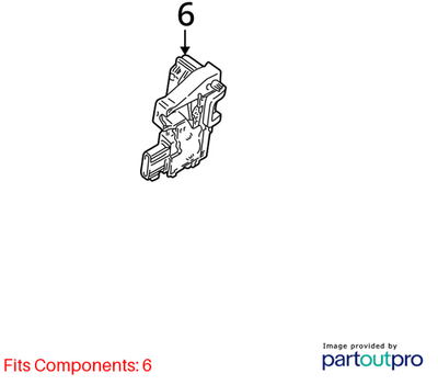 Jaguar 1999-2008 Jaguar S-Type Door Latch Assembly XR853051
