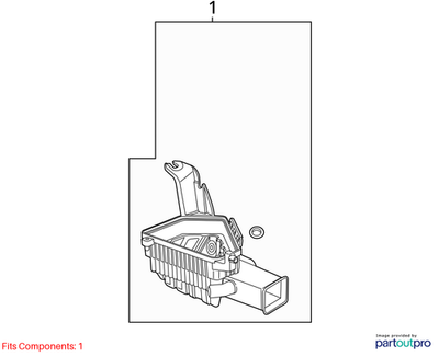 2012-2014  Candillac CTS Air Cleaner Assembly 20880138