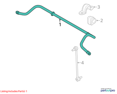 2012 Mini Cooper Front Stabilizer Bar / Sway Bar OEM 31356778646