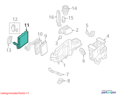 Mercedes-Benz 08-21 C300 A/C Evaporator 2048300058