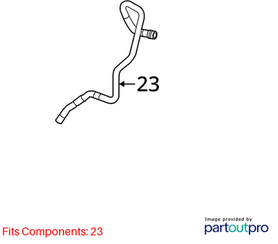 Audi 2007-2015 Q7 Power Steering Return Hose 7L8422895D
