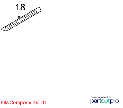 Audi 2011-2016 Audi A6 Door Sill Plate 4G08533739B9