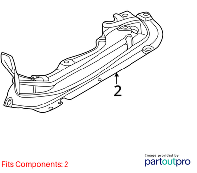 2011–2016 BMW 520i Right Front Heat Insulation USED OEM 51487185202