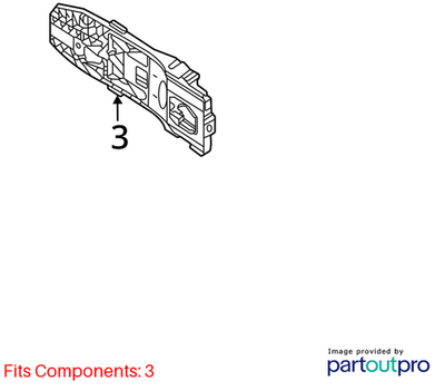 Volkswagen 09-25 Tiguan Exterior Door Handle Base 5N0839885H