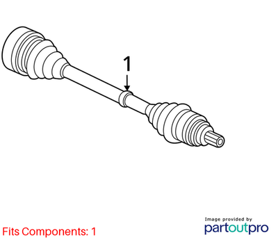 Audi 2012-2018 Audi A6 Cv Axle Assembly 8R0501203C