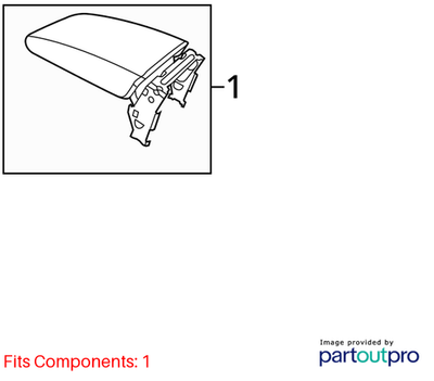 Volkswagen 2012-2021 Passat Console Armrest 561864207S85T