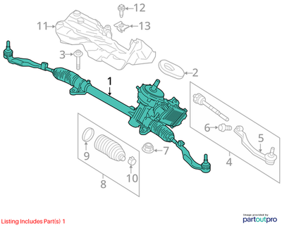 2016 Mini Cooper Clubman Steering Rack Used OEM 32106884140