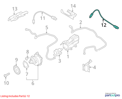 BMW 2009 X5 xDrive 4WD Oxygen Sensor 11787545074