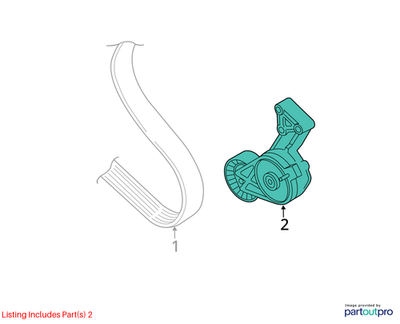 2006–2015 VW Jetta 2.0L Accessory Drive Belt Tensioner Used OEM 06F903315