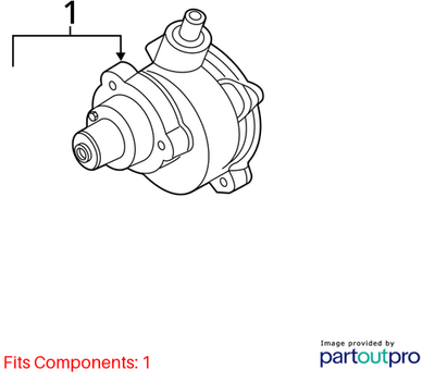 2012 BMW X6 Vacuum Pump Used OEM 11667619350