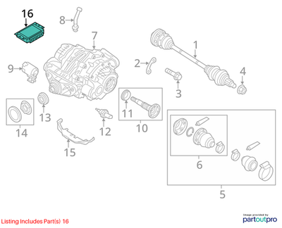 2011–2014 BMW X6 QMV Control Unit Used OEM 33607595847
