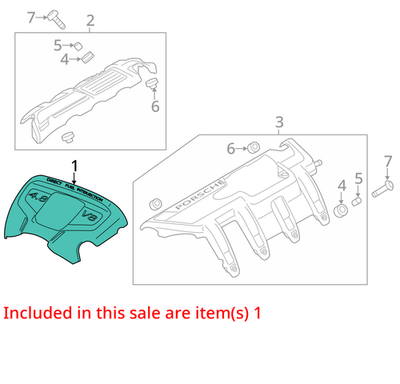 2010-2016 Porsche Cayenne Engine Cover 7PP130114