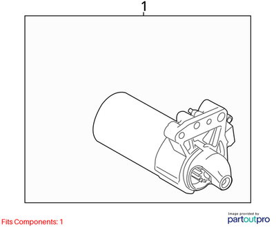 2012 Mini Cooper Countryman Starter Motor Used OEM 12417552105