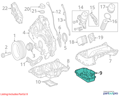 Mercedes-Benz Oil Pan Lower Section 2780101728
