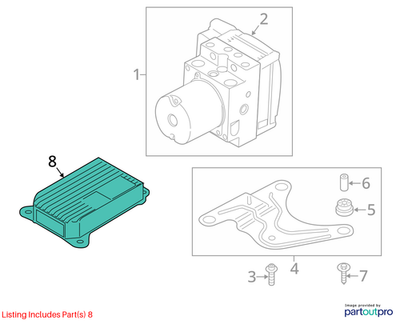 2011–2016 BMW 520i ICM Control Unit Integrated Management USED OEM 34526857314