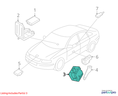 Audi 2002-2010 A4 Anti-Theft Alarm Siren 8L0951605A