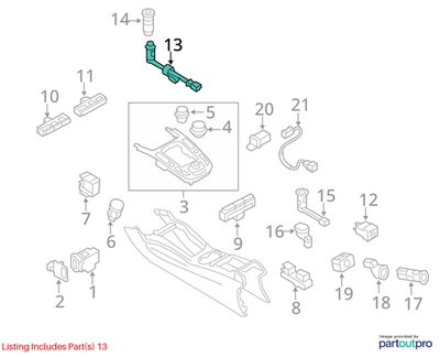 2012–2018 Audi A6 / S6 / A7 Deck Lid Hinge (Left, Rear) used OEM 4G5827301B