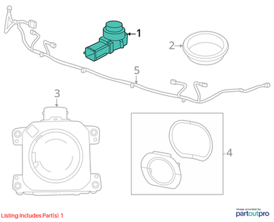 Jeep 2014-2023 Cherokee Park Assist Sensor 1TK84TZZAA