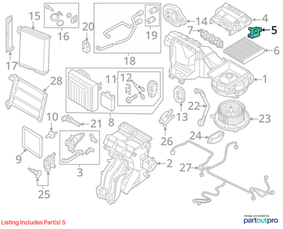 Volkswagen 2025 Volkswagen Golf R Hvac Door Actuator 2Q0907511D