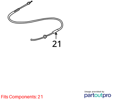 Audi 2009-2017 Q5 Door Latch Cable 8R0837085C