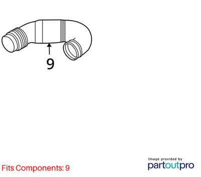 Audi 2007-2021 Q7 Engine Air Intake Hose 7L0129684B