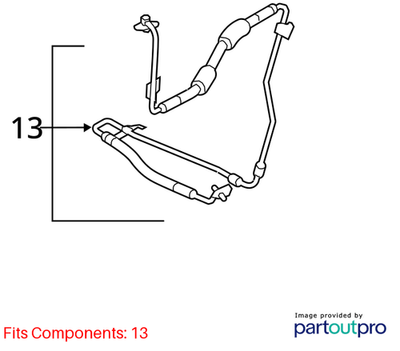 Audi A4 Power Steering Pressure Hose 2.0L TFSI Automatic 8K1422893DC
