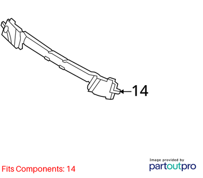 Audi 2013-2020 Audi S7 Bumper Impact Absorber 4G8807550C