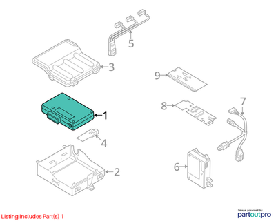 2010–2012 AUDI A4 INTERFACE BOX USED OEM 8T0862335F