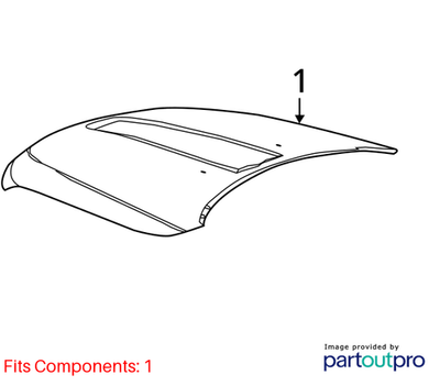 2015 Jeep Grand Cherokee Hood Panel Used OEM 55369587AG