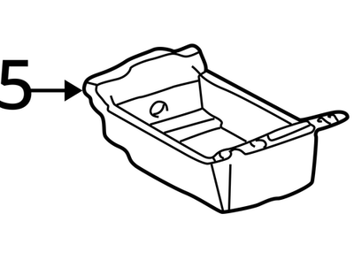 1998-2005 Lexus GS430 Rear Console Lower Box 5891230190