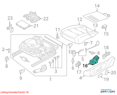 Volkswagen 2012-2022 Passat Power Seat Switch 561959747