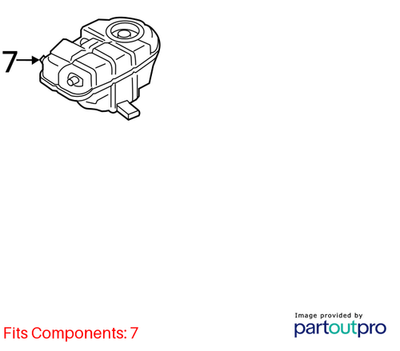 Audi 2013 Engine Coolant Reservoir 4G0121403AG
