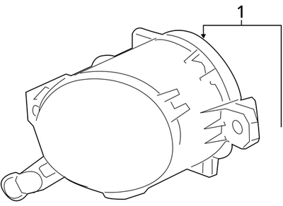 2013-2015 Chevrolet Malibu Front Fog Lamp 94708774