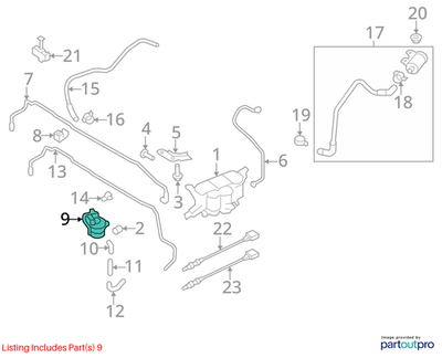 Audi 08-16 A4 Evap Emissions Leak Detection Pump 8K0906271