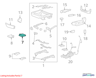 Cadillac 2009 Escalade ESV Driver Seat Adjuster Memory Module 84817363