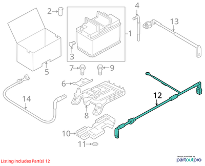 Volkswagen 2011-2018 Volkswagen Beetle Battery Cable 5C0971228AB