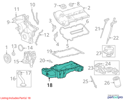 Jaguar 1999-2002 Jaguar S-Type Engine Oil Sump Pan XR81364