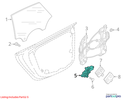 2017-2025 Audi A5 Window Motor 8W0959802