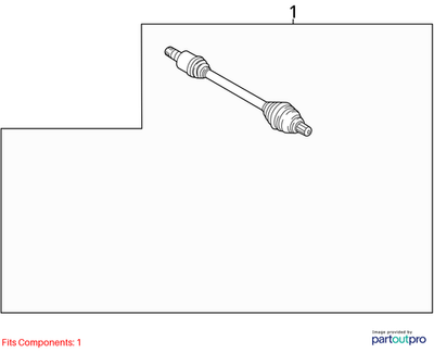 Volkswagen 2014-2019 Volkswagen Beetle Cv Axle Assembly 561407271AA