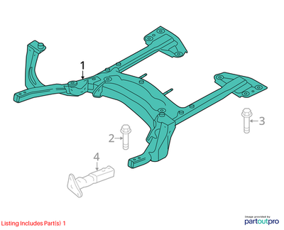 2012 Mini Cooper Countryman Front Axle Support (Subframe) Used OEM 31119807743