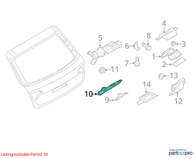 Audi 2005-2017 A4 Tailgate Lock Trunk Latch Striker Plate 4F9827383G