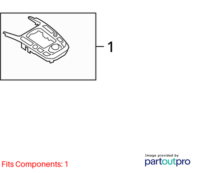 Audi 09-10 A4 Infotainment Display Control Switch 8T0919609DWFX