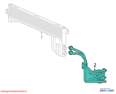 Jeep 14-20 Cherokee Oil Cooler Pressure And Return Hose Tube 68102151AE