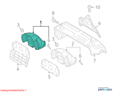 2018-2023 Volkswagen Atlas Exhaust Manifold 03H253031A
