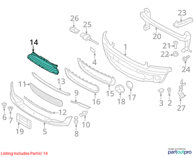 2010-2012 Mini Cooper Front Grille USED OEM 51112751291