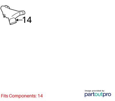 Mercedes-Benz 09-10 CL550 Engine Coolant Pipe 2732000718