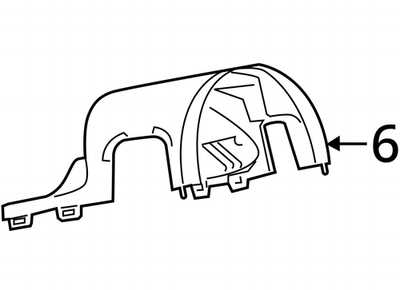 2012-2019 Fiat 500 Steering Column Shroud 1RZ37JXWAA