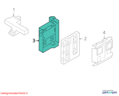 2012 Audi A4 Control Module Retainer/Bracket Used OEM 8K0907461A