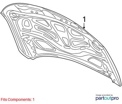 Audi 2016-2018 Audi A7 Hood Panel 4G8823029B