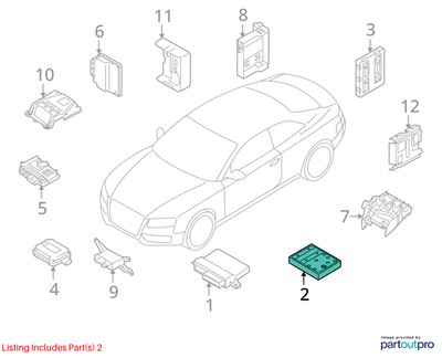 2008–2012 Audi A4 Body Control Module (BCM) Used OEM 8K0907063BE